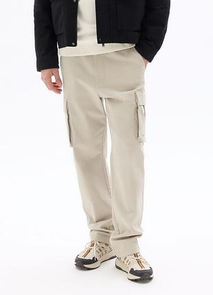 Брюки-карго з бавовни прямого крою austin clothing (38x34)
