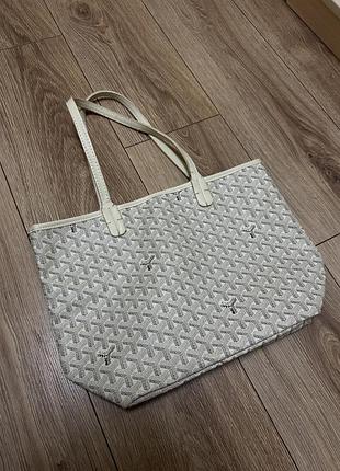 Сумка-шопер goyard з геометричним принтом