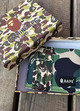 Гаманець bape camo (a bathing ape) кошелек бейп | з коробкою