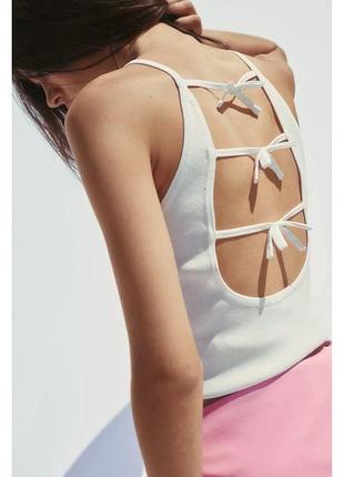 Топ з бантиками від zara