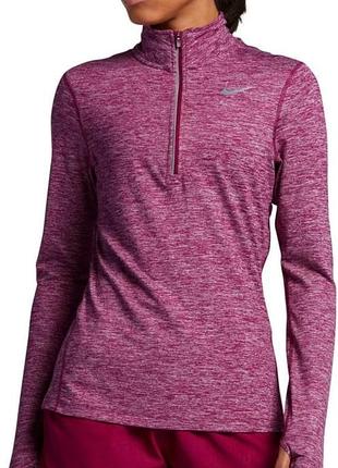 Nike спортивная кофта лонгслив розовая зепка рашгард