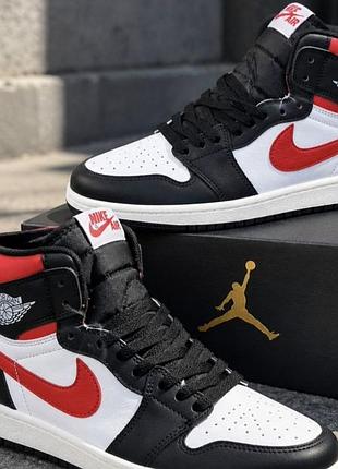 Кросівки nike air jordan 1 high синьо-червоні 44 розмір