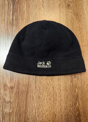 Теплая флисовая шапка jack wolfskin оригинал (unisex, one size)