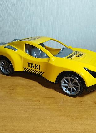 Машинка технок автомобіль taxi жовта