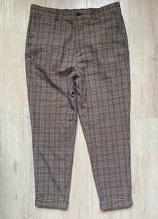 Жіночі брюки zara, у клітинку , завужені, жіночій одяг, штани