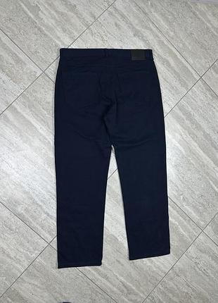 Yves saint laurent vintage big logo cotton navy straight pants mens size 36 штани брюки чіноси