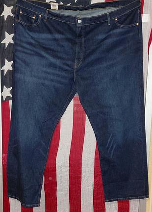 Джинси чоловічі levi's 505 сині великого розміру 56x30