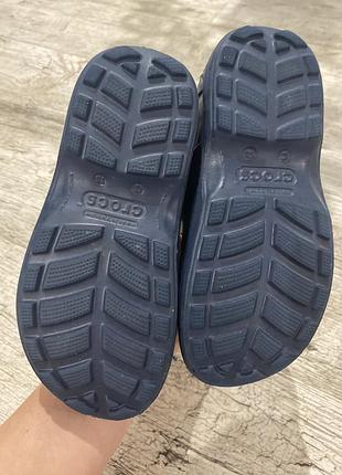 Дитячі гумові чоботи crocs сині 4
