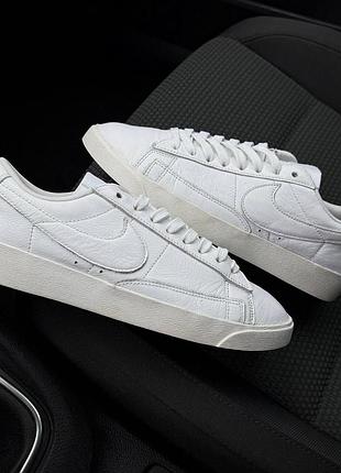 Кросівки жіночі nike blazer білі шкіряні оригінал
