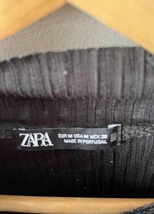 Плісирована блуза з горлом zara 4