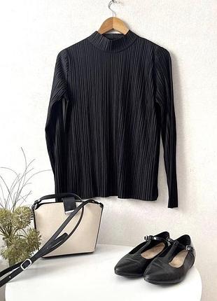 Плісирована блуза з горлом zara 3