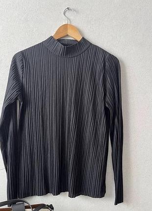 Плісирована блуза з горлом zara 7