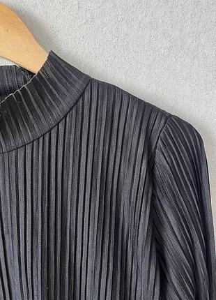 Плісирована блуза з горлом zara 5