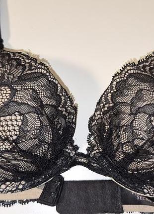 Бюстгальтер жіночий victoria's secret fabulous чорний 34a