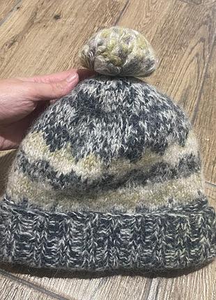 Натуральна вовняна шапка шерпа підкладка непал lambswool pachamama