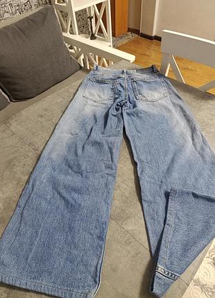 Джинси жіночі bershka палаццо широкі блакитні