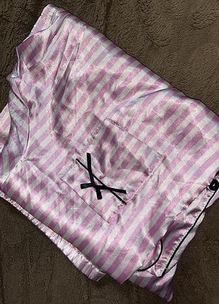 Піжама жіноча в стилі  victoria's secret у смужку великий розмір батал