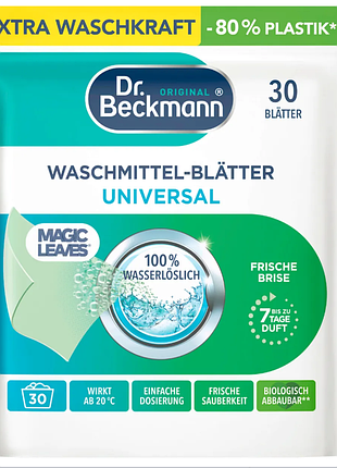Листы для стирки dr. beckmann universal frische brise, 30 шт