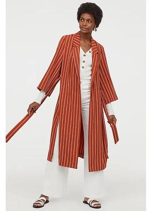 Кардиган жіночий h&m у смужку з поясом