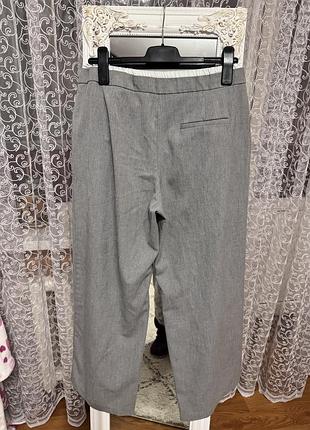 Сірі штани палаццо zara 5