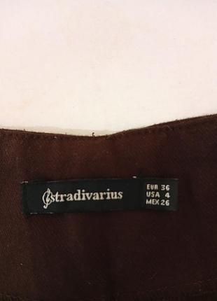 Коричневые брюки stradivarius 3
