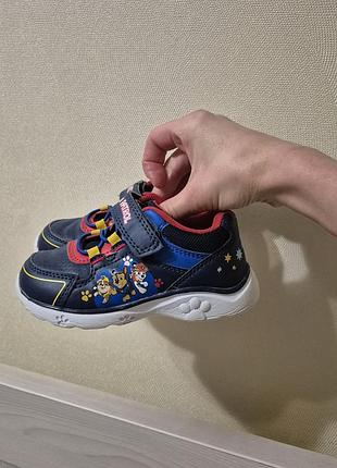 Кросівки дитячі paw patrol сині з підсвіткою, 25 розмір