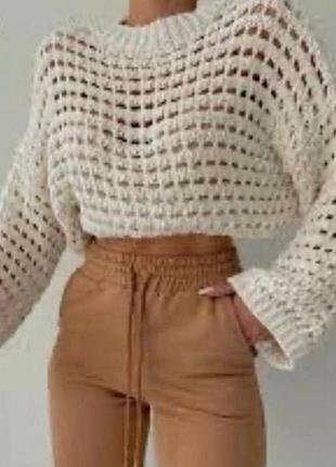 Свитер крупной вязки zara р.м