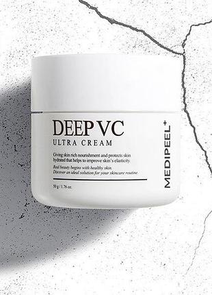Живильний вітамінний крем для сяйва шкіри medi-peel dr.deep vc ultra cream