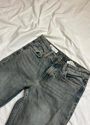 Джинси жіночі zara wide leg сірі