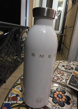 Термопляшка smeg біла