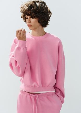 Світшот жіночий рожевий zara
