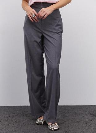 Брюки сірі з віскозою в складі