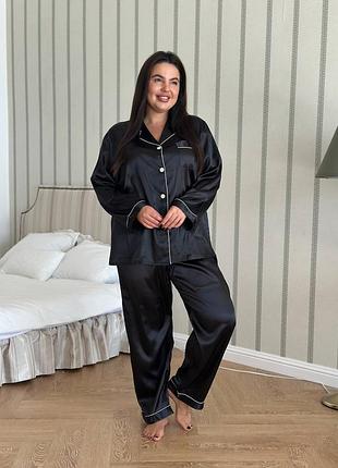 Шовкова піжама plus size 🔥 4
