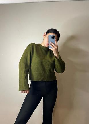 Жіночий светр bershka оливковий