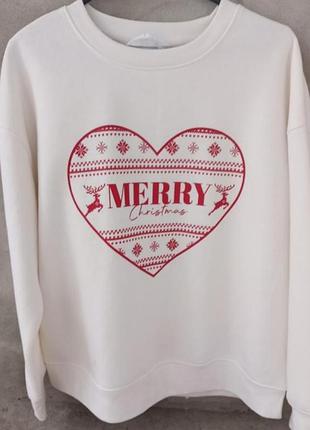 Новогодний свитшот primark m