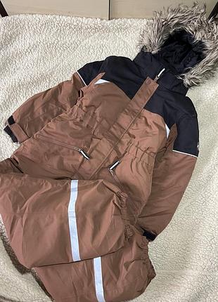 Зимовий дитячий лижний комбінезон h&m 122-128см