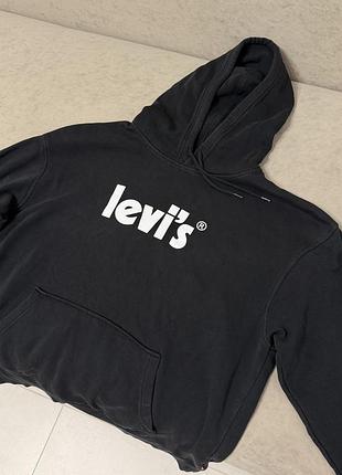 Худі levi's чорне з логотипом