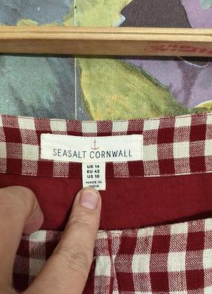 Сукня халат seasalt cornwall  в клітинку 3