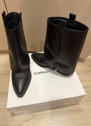 Черевики жіночі the attico чорні шкіряні