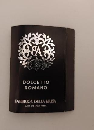 Тестер мужского парфюма fabbrica della musa dolcetto romano