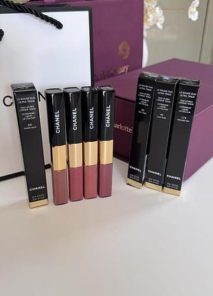 Двостороння стійка помада-блиск le rouge duo ultra tenue