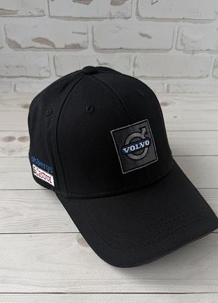 Черная хлопковая бейсболка volvo (люкс) 2