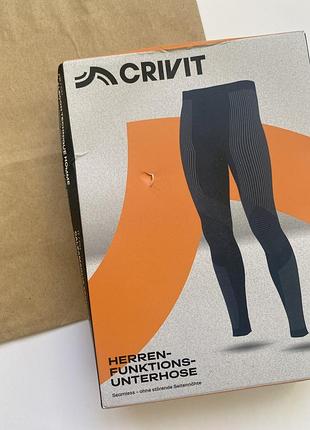 Новое мужское термобелье crivit бесшовное функциональные кальсоны термоштаны леггинсы германия спортивное для лыж бега