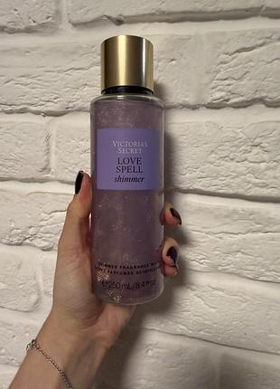 Парфумований міст для тіла victoria's secret love spell shimmer 250 мл жіночий