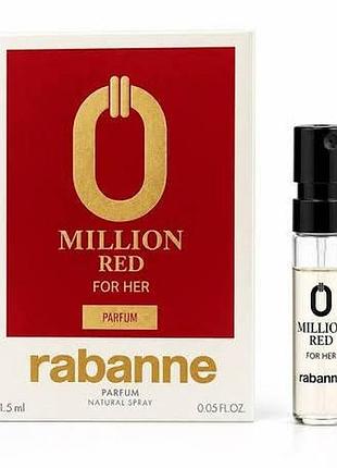 Пробник rabanne million red for her