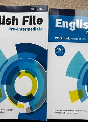 English file fifth edition pre-intermediate student's book та workbook