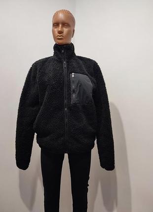 Плюшевая флисовая куртка c&a sherpa teddy fleece, размер xs-s