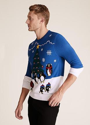 Новорічний светр від m&s розмір xl