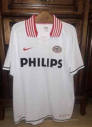 Оригінальна гостьова футбольна футболка psv eindhoven (nike) / розмір l