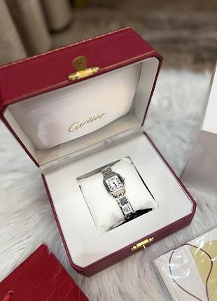 Наручний годинник cartier прямокутний сріблястий